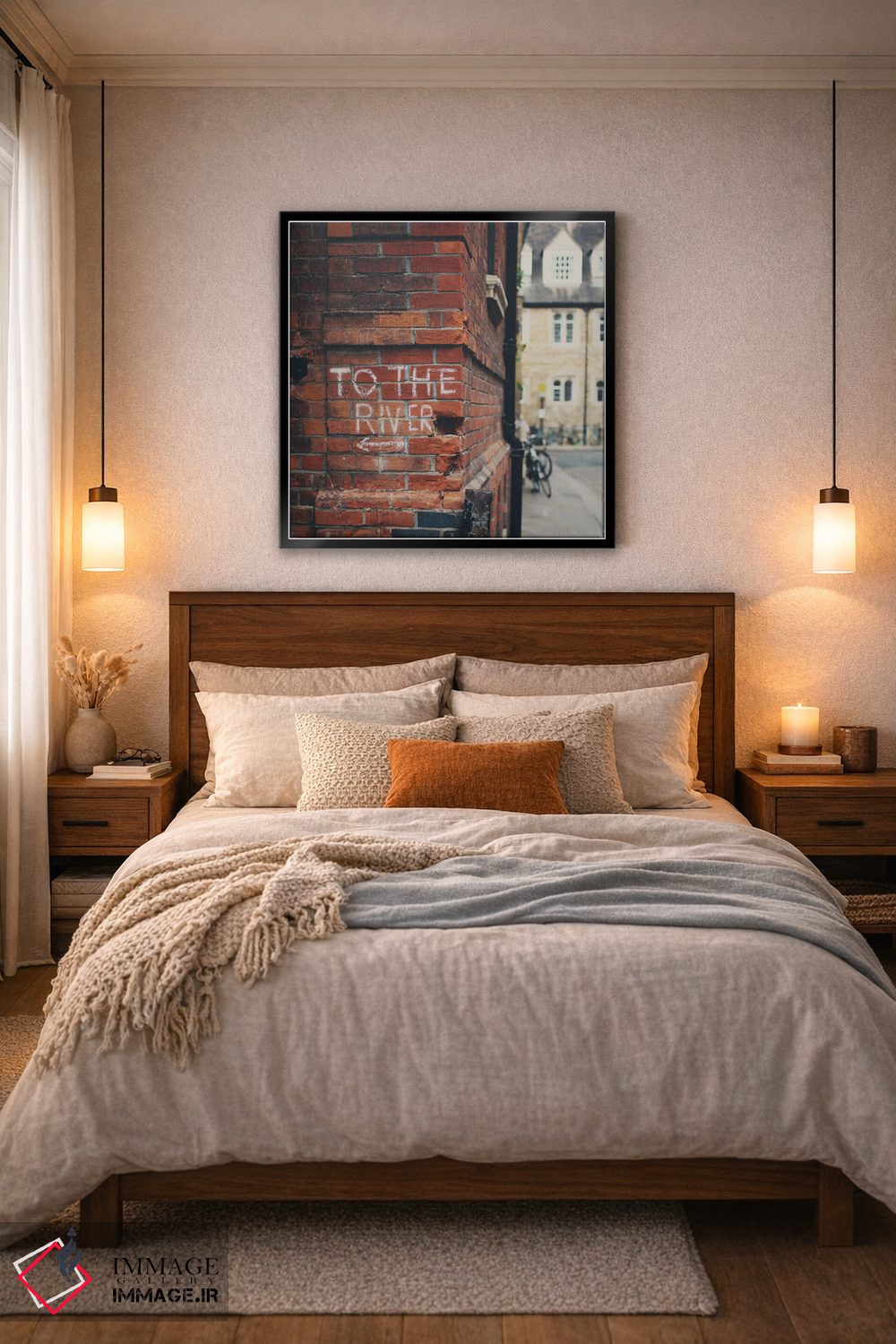 تابلو دکوراتیو به سمت رودخانه اثر لورا ایوانز - D6B