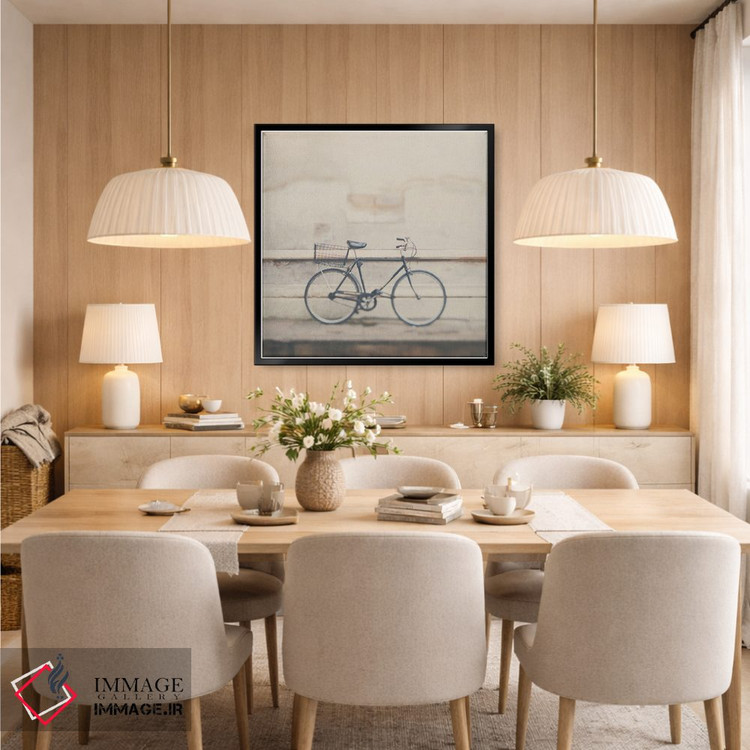 تابلو دکوراتیو یک دوچرخه بسیار مردانه اثر لورا ایوانز - D5B