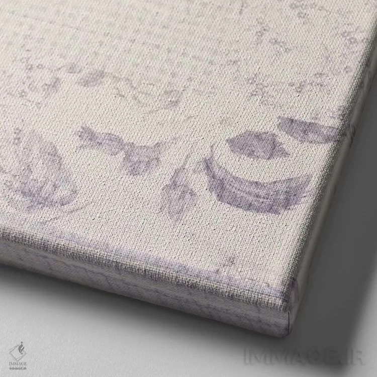 تابلو دکوراتیو دیانا عزیز اثر لورا ایوانز - نمای نزدیک بافت بوم