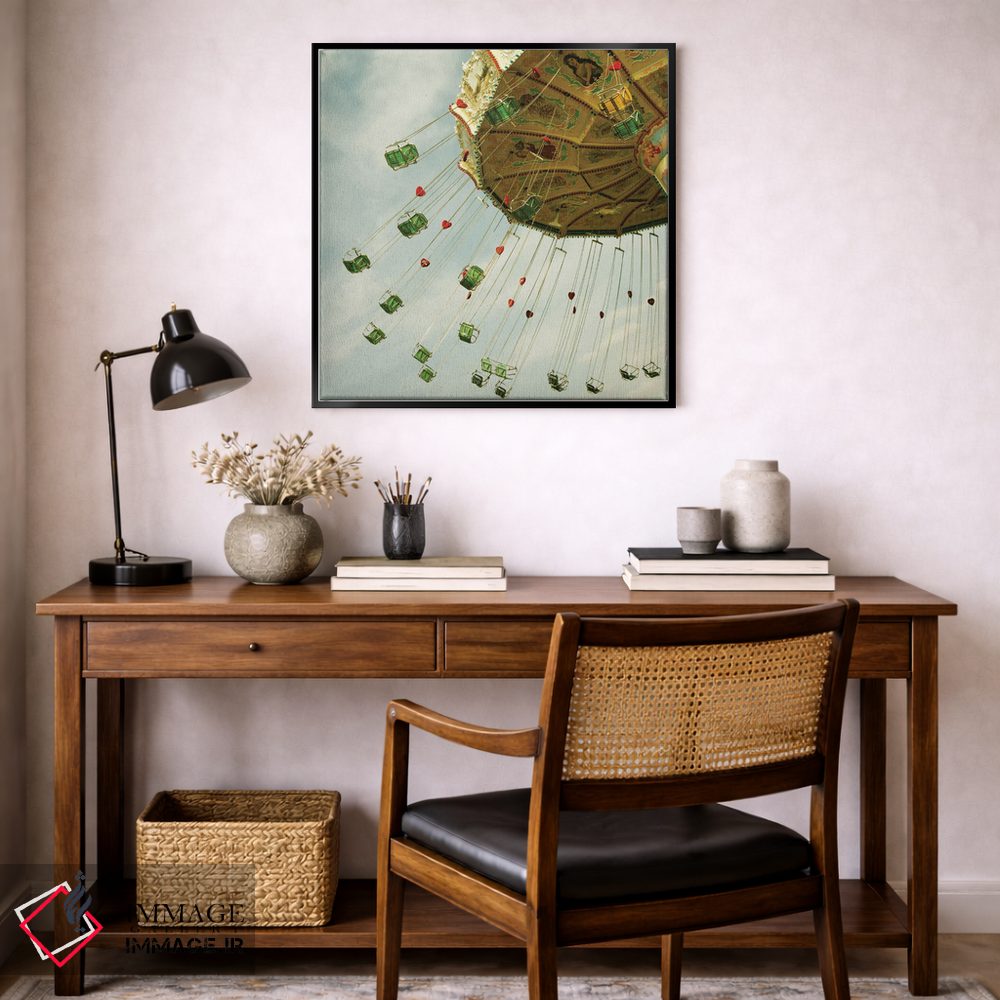 تابلو دکوراتیو پرواز در ارتفاع ... اثر لورا ایوانز - D6B