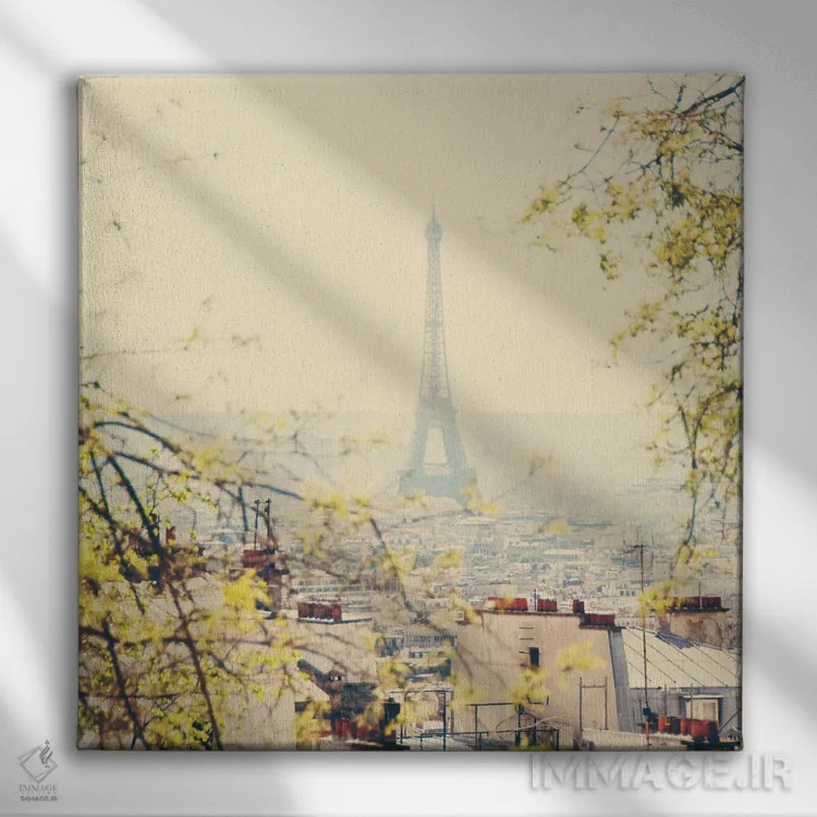 تابلو دکوراتیو از بالای تپه اثر لورا ایوانز - نمای روبهرو روی دیوار