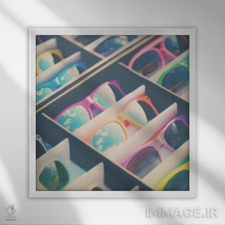 تابلو دکوراتیو یافتن آفتاب اثر لورا ایوانز - نمای قابدار سفید