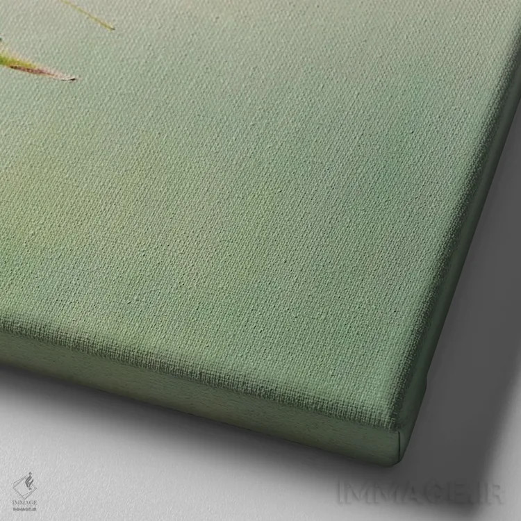 تابلو دکوراتیو بال های لرزان اثر لورا ایوانز - نمای نزدیک بافت بوم