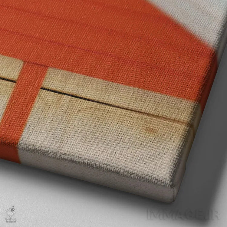 تابلو دکوراتیو راحت باش اثر لورا ایوانز - نمای نزدیک بافت بوم