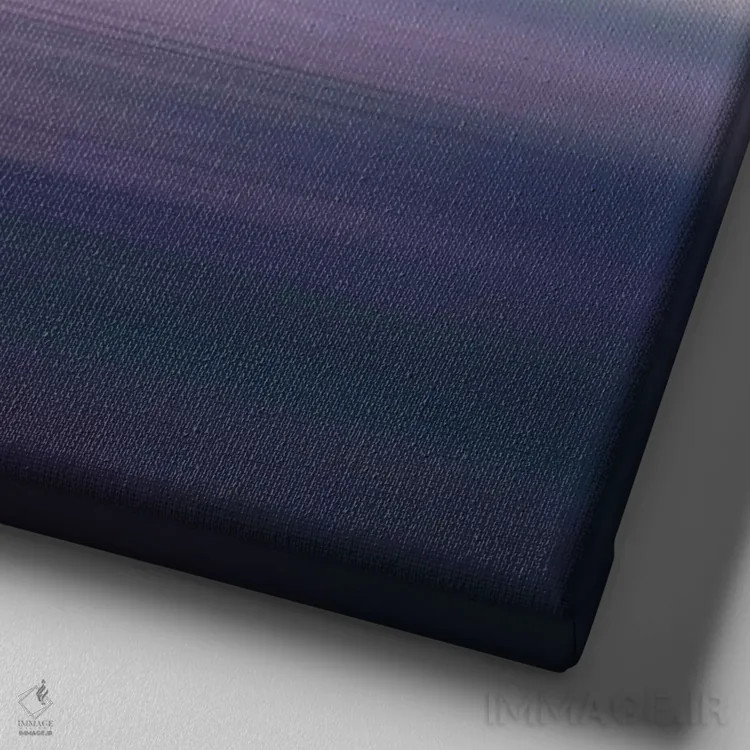 تابلو مینیمال دریای محو اثر لنا وایسبک - نمای نزدیک بافت بوم