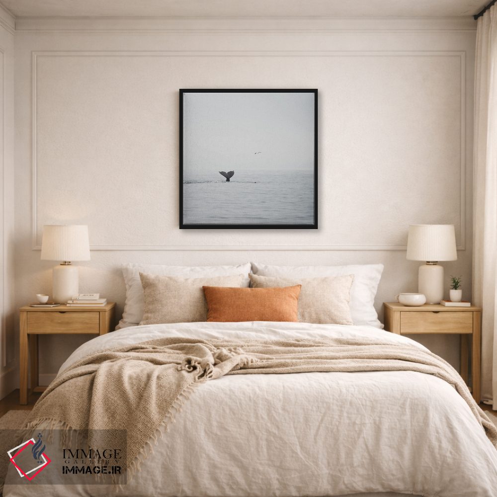 تابلو دکوراتیو نهنگ گوژپشت III اثر لورا ایوانز - D5B