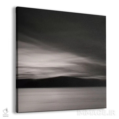 تابلو مینیمال آخرین نورها اثر لنا وایسبک - نمای پرسپکتیو محصول