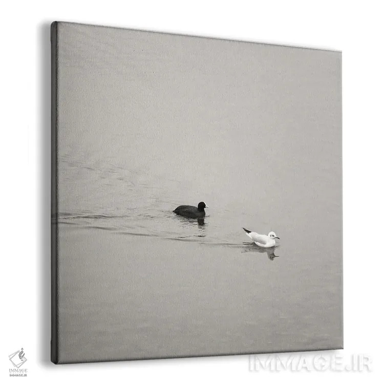 تابلو مینیمال یین و یانگ اثر لنا وایسبک - نمای پرسپکتیو محصول