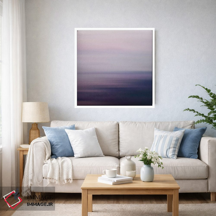 تابلو مینیمال دریای محو اثر لنا وایسبک - D4W
