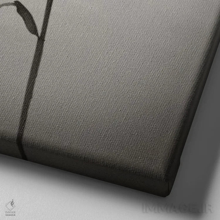 تابلو مینیمال در باد اثر لنا وایسبک - نمای نزدیک بافت بوم