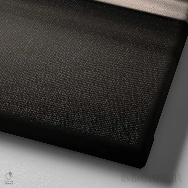 تابلو دکوراتیو ابرها بر فراز دریا اثر لنا وایسبک - نمای نزدیک بافت بوم