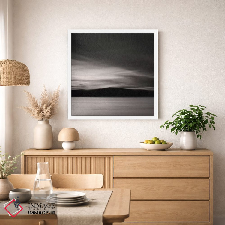 تابلو مینیمال آخرین نورها اثر لنا وایسبک - D1W