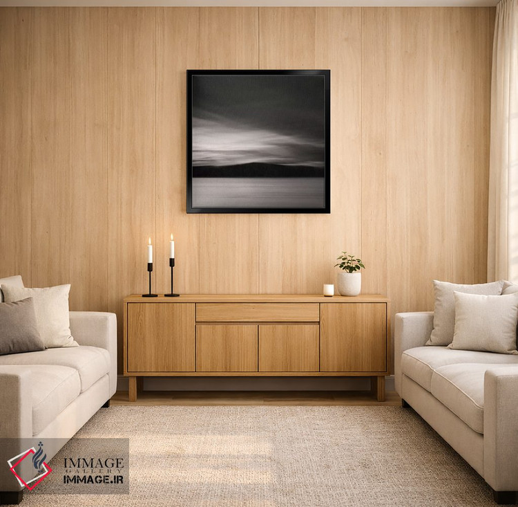 تابلو مینیمال آخرین نورها اثر لنا وایسبک - D4B