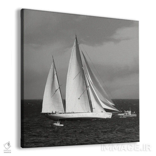 تابلو دکوراتیو قایق بادبانی ۲ اثر لنا وایسبک - نمای پرسپکتیو محصول