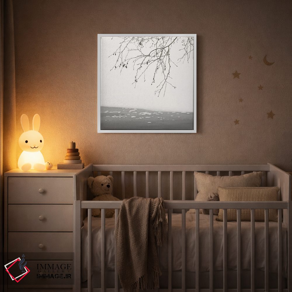 تابلو دکوراتیو در کنار دریاچه یخ زده اثر لنا وایسبک - D2W