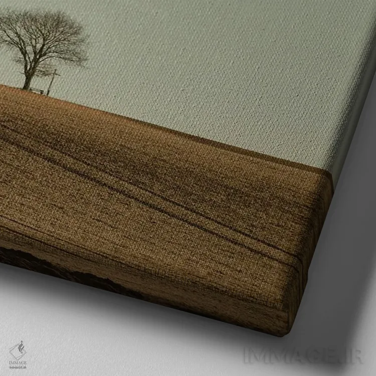 تابلو دکوراتیو سرودددد به سرزمین اثر لنا وایسبک - نمای نزدیک بافت بوم