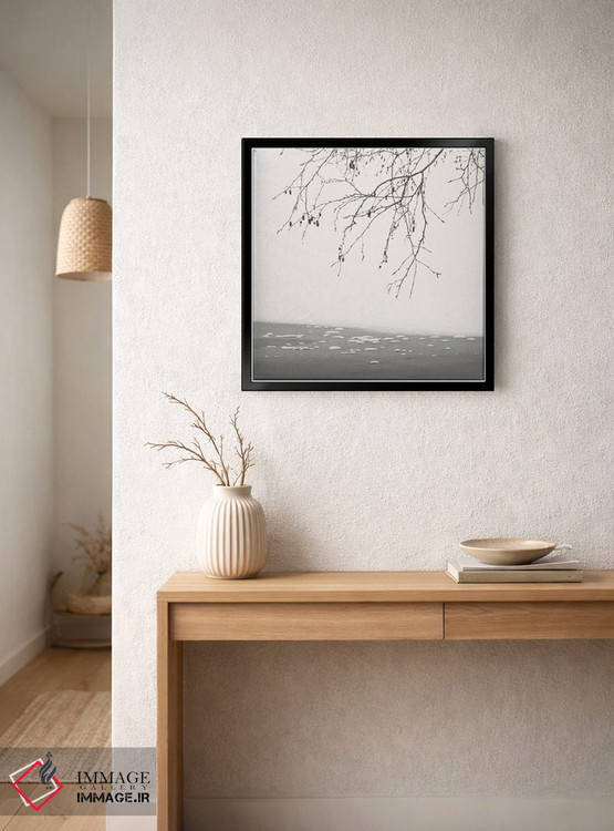 تابلو دکوراتیو در کنار دریاچه یخ زده اثر لنا وایسبک - D5B