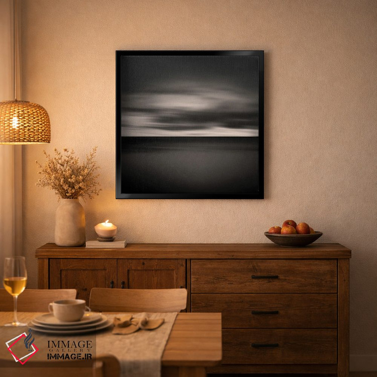 تابلو دکوراتیو ابرها بر فراز دریا اثر لنا وایسبک - D5B