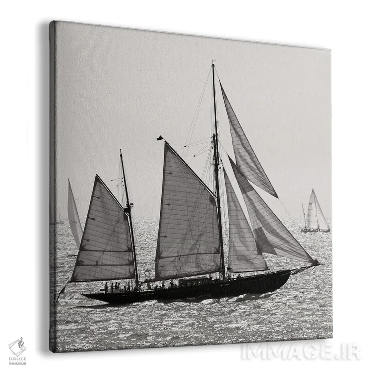 تابلو دکوراتیو قایق بادبانی ۳ اثر لنا وایسبک - نمای پرسپکتیو محصول