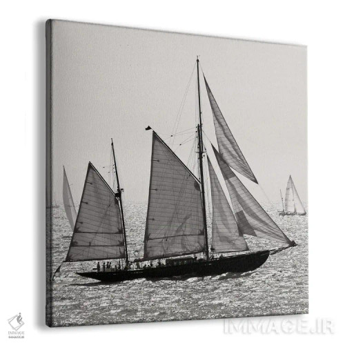 تابلو دکوراتیو قایق بادبانی ۳ اثر لنا وایسبک - نمای پرسپکتیو محصول