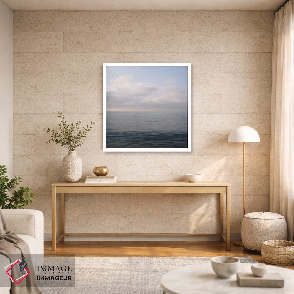 تابلو دکوراتیو منظره آبی مدیترانه ای اثر لنا وایسبک - D2W