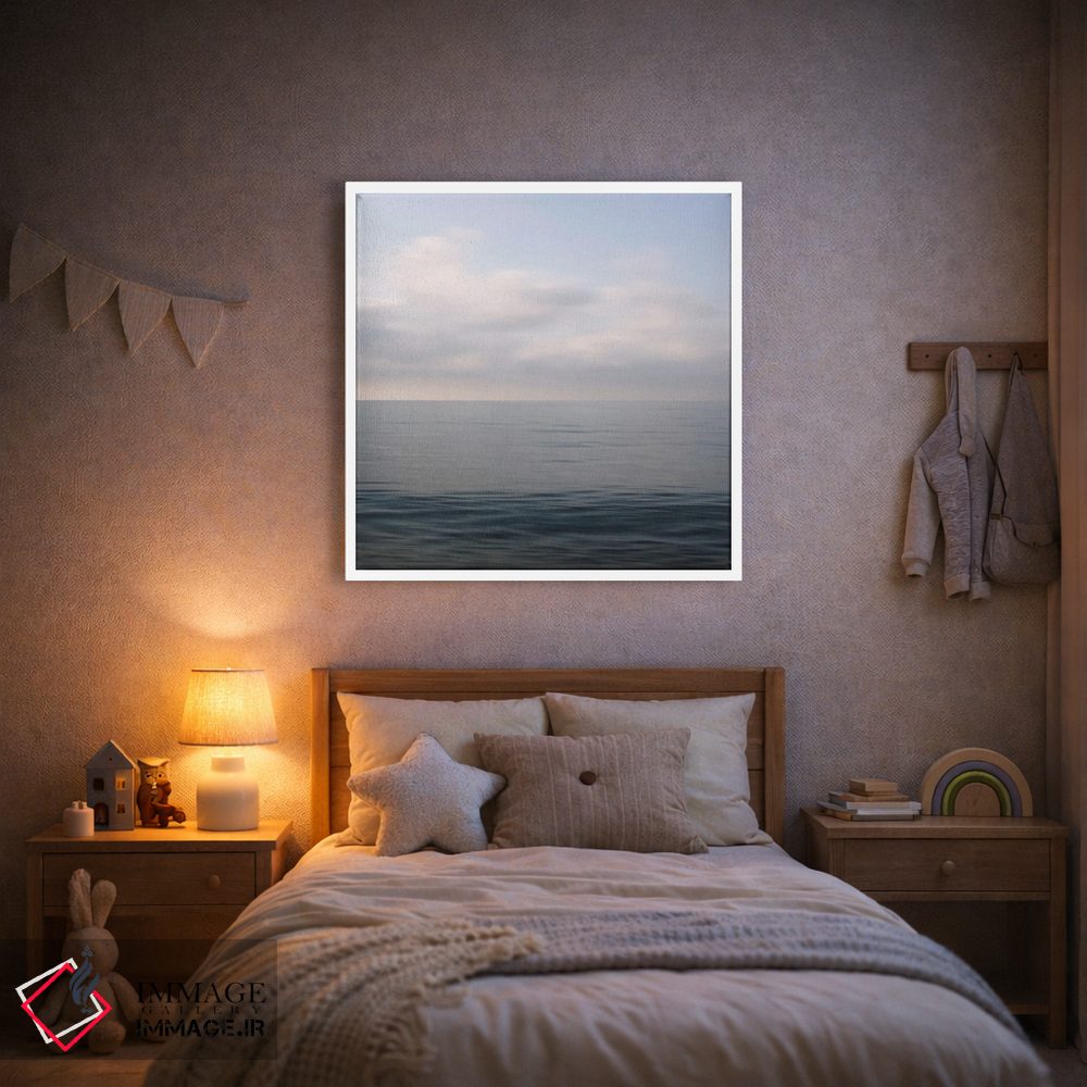 تابلو دکوراتیو منظره آبی مدیترانه ای اثر لنا وایسبک - D1W