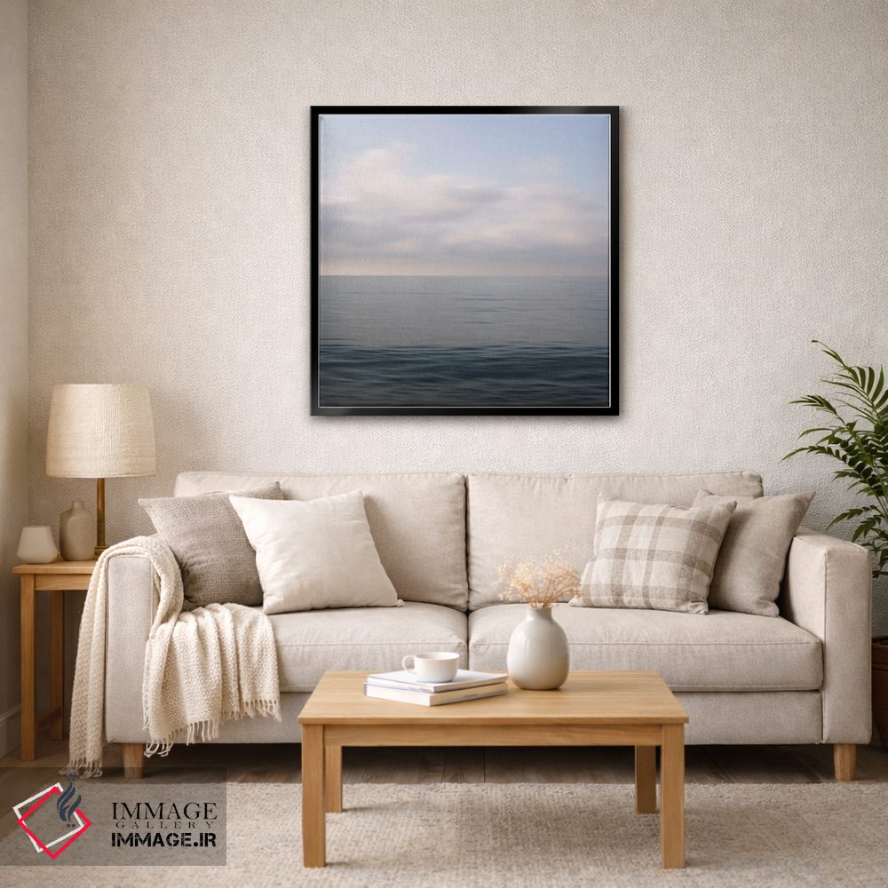 تابلو دکوراتیو منظره آبی مدیترانه ای اثر لنا وایسبک - D4B