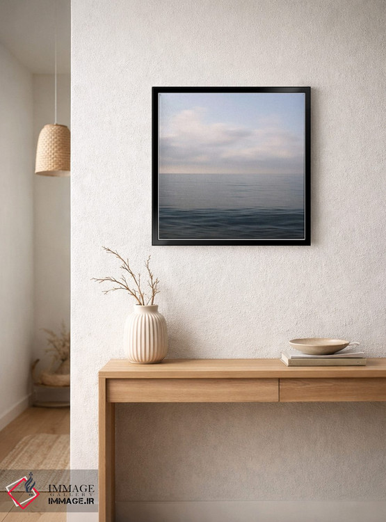 تابلو دکوراتیو منظره آبی مدیترانه ای اثر لنا وایسبک - D5B