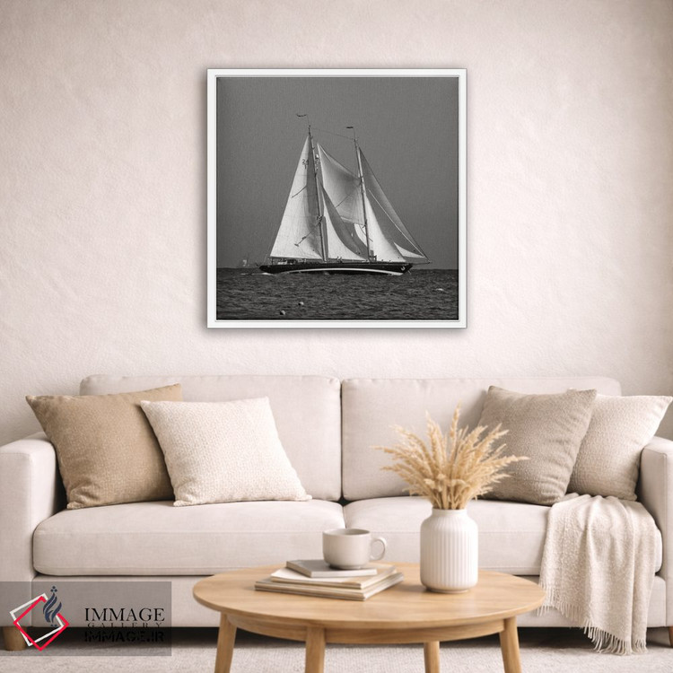 تابلو دکوراتیو قایق بادبانی ۱ اثر لنا وایسبک - D3W