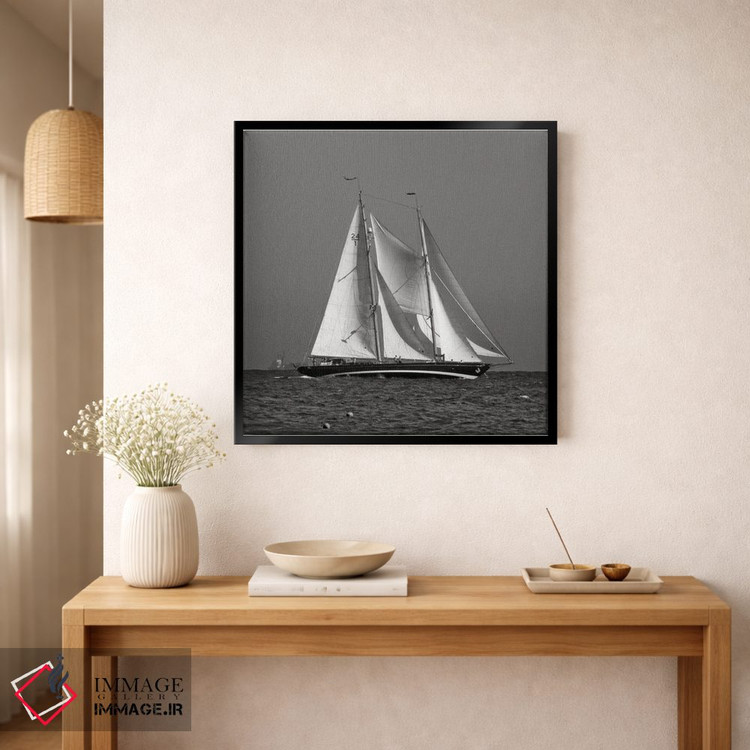 تابلو دکوراتیو قایق بادبانی ۱ اثر لنا وایسبک - D2B