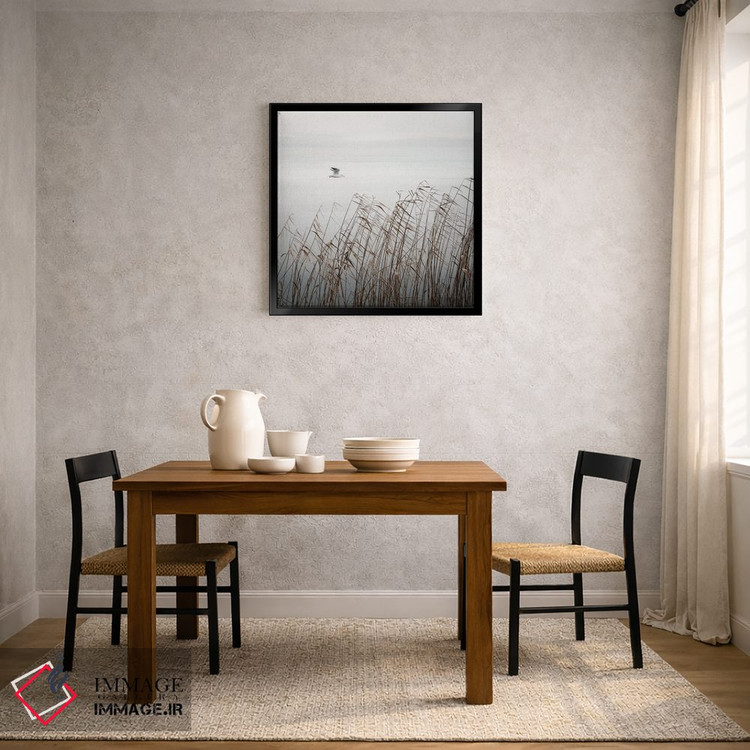 تابلو دکوراتیو پرنده روی دریاچه اثر لنا وایسبک - D2B