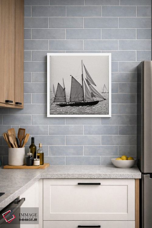 تابلو دکوراتیو قایق بادبانی ۳ اثر لنا وایسبک - D2W