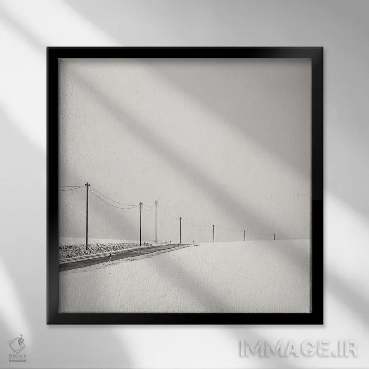 تابلو دکوراتیو فرار اثر لنا وایسبک - نمای قابدار مشکی