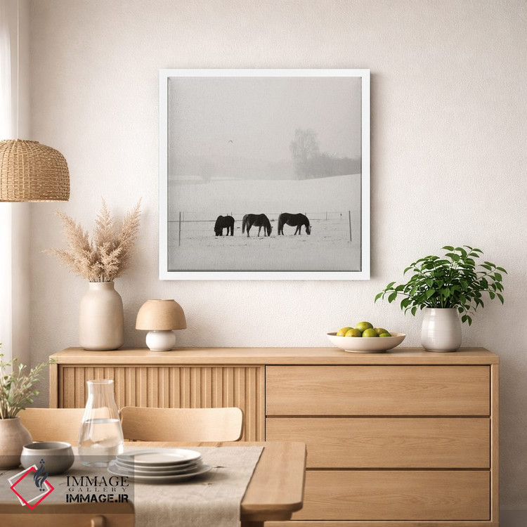 تابلو دکوراتیو آرامش زمستانی باواریا اثر لنا وایسبک - D1W