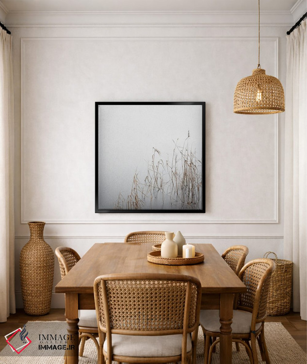 تابلو دکوراتیو ژانویه خاکستری اثر لنا وایسبک - D6B