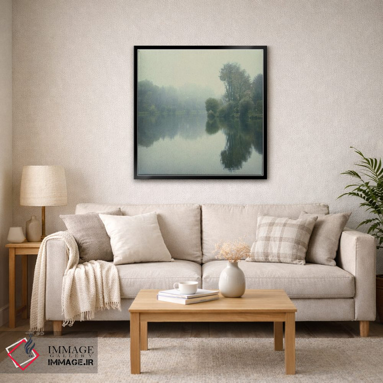 تابلو دکوراتیو رودخانه شبح گون اثر لنا وایسبک - D3B