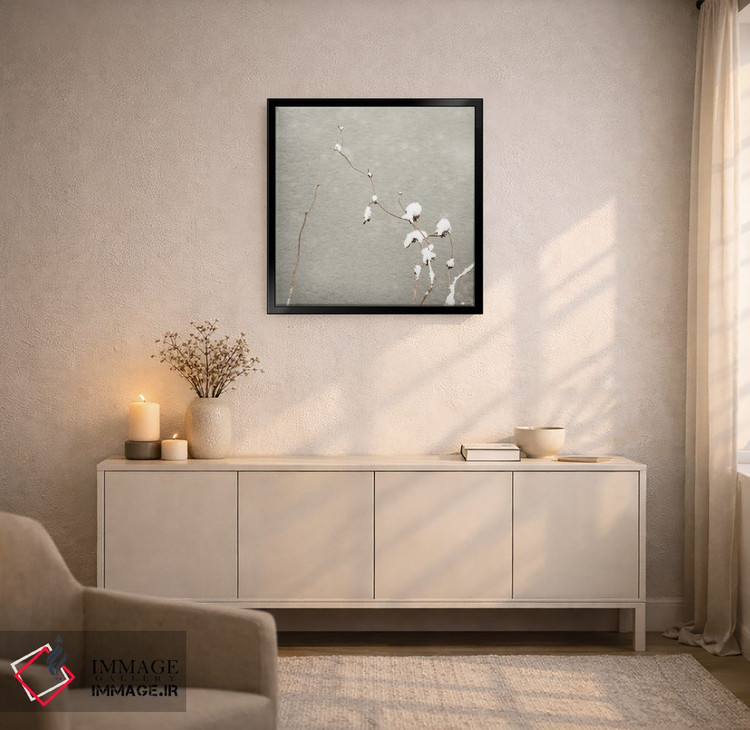 تابلو دکوراتیو پوشیده در برف اثر لنا وایسبک - D6B