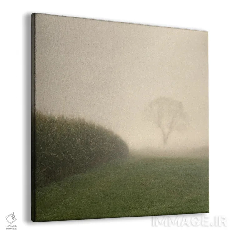 تابلو دکوراتیو کشتزار ذرت در پاییز اثر لنا وایسبک - نمای پرسپکتیو محصول