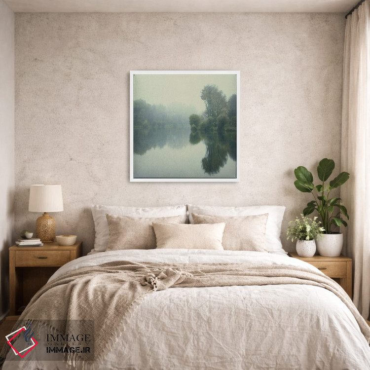 تابلو دکوراتیو رودخانه شبح گون اثر لنا وایسبک - D6W