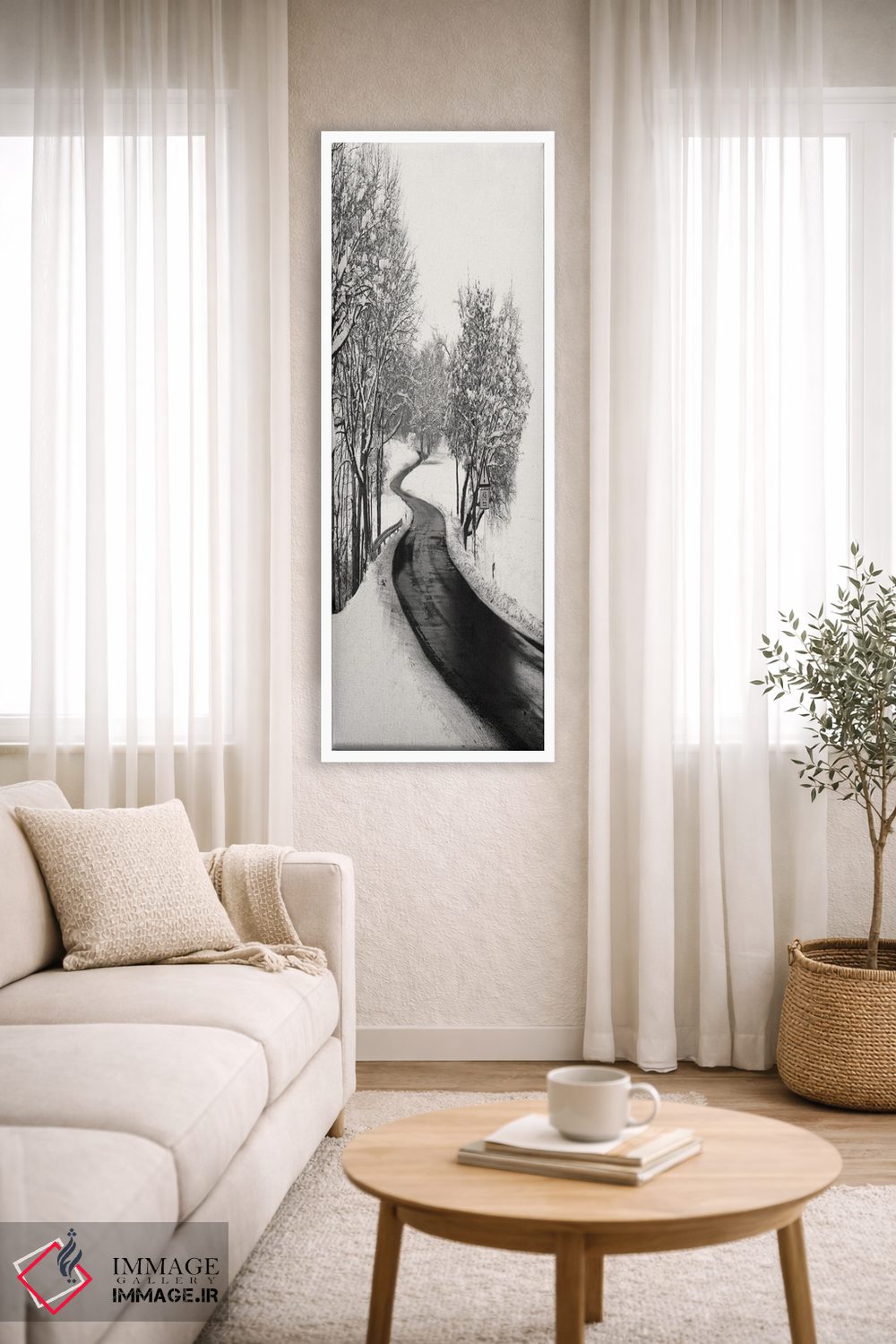 تابلو دکوراتیو جاده مارپیچ اثر لنا وایسبک - D3W