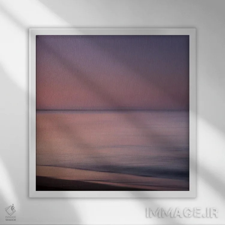 تابلو مینیمال رویای رنگی اثر لنا وایسبک - نمای قابدار سفید