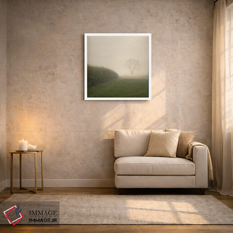 تابلو دکوراتیو کشتزار ذرت در پاییز اثر لنا وایسبک - D1W