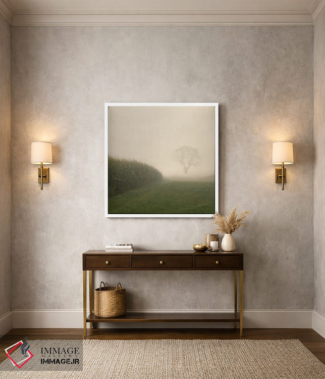 تابلو دکوراتیو کشتزار ذرت در پاییز اثر لنا وایسبک - D2W