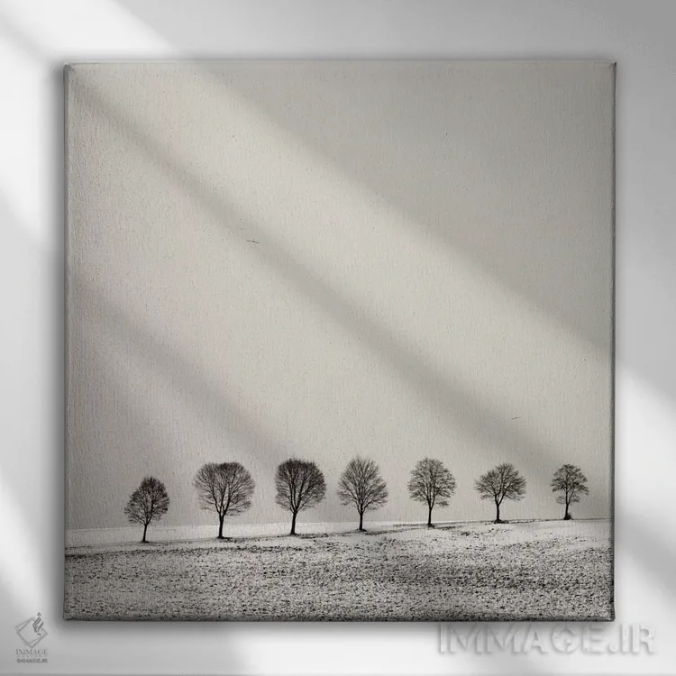 تابلو دکوراتیو بوستان اثر لنا وایسبک - نمای روبهرو روی دیوار