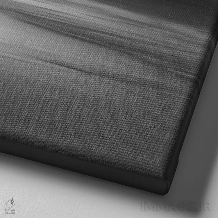 تابلو انتزاعی گرگ ومیش اثر لنا وایسبک - نمای نزدیک بافت بوم