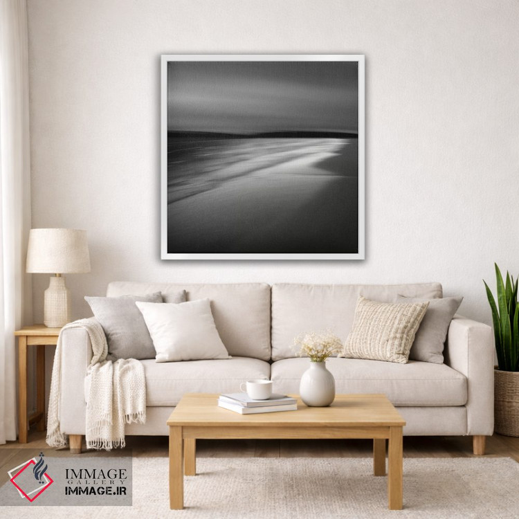 تابلو انتزاعی حال وهوای ساحلی پولیا اثر لنا وایسبک - D3W