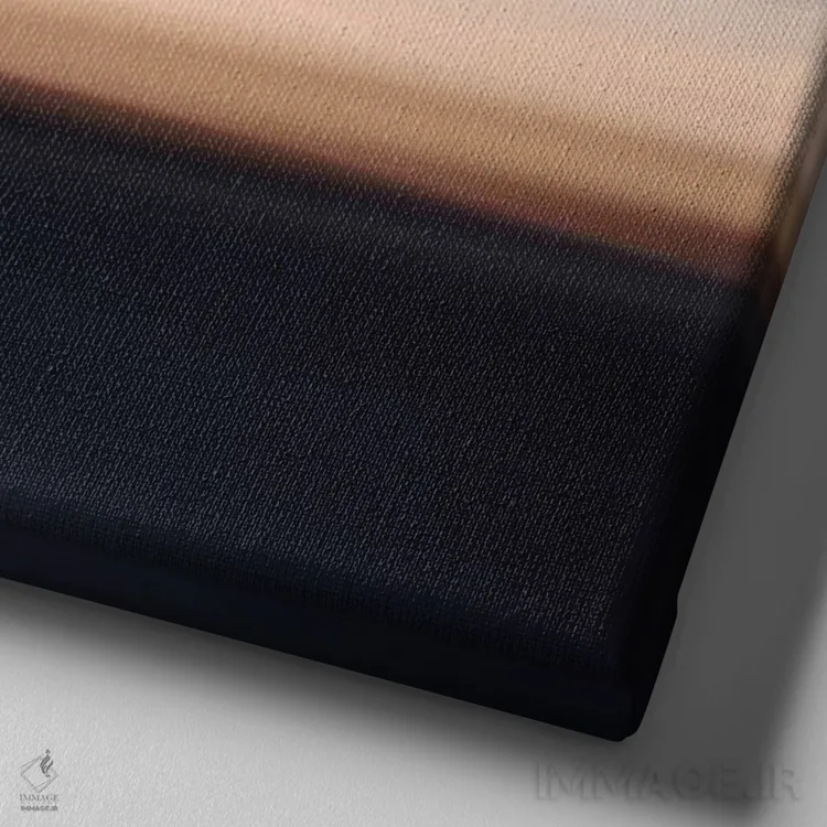 تابلو انتزاعی چشم انداز رویایی ۱۳ اثر لنا وایسبک - نمای نزدیک بافت بوم