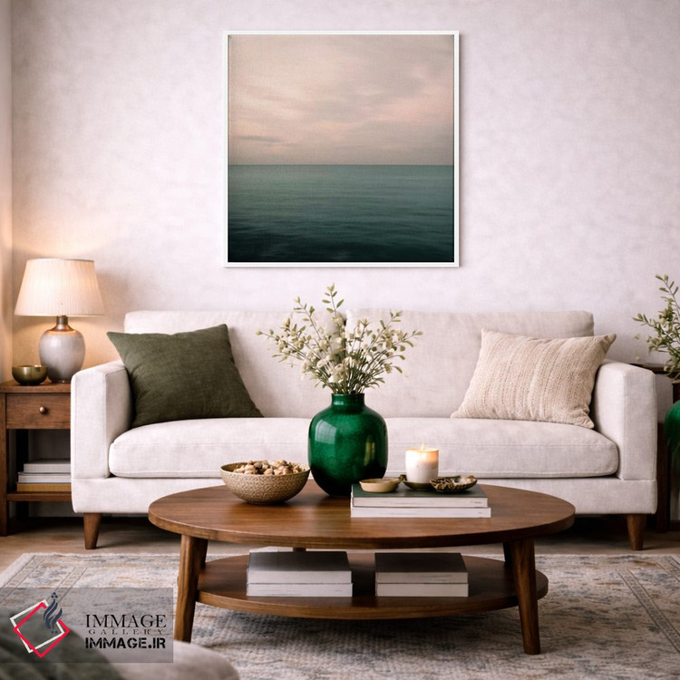 تابلو مدرن منظره دریا و آسمان اثر لنا وایسبک - D2W