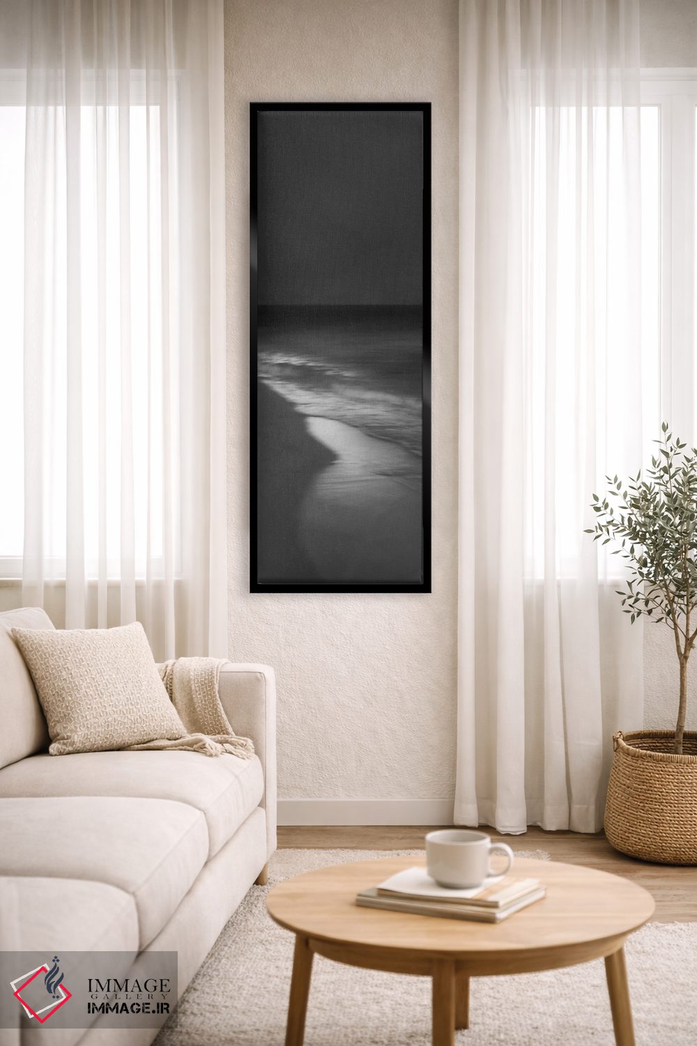 تابلو انتزاعی گرگ ومیش اثر لنا وایسبک - D3B