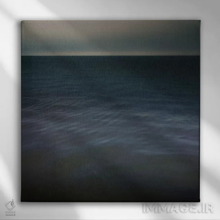 تابلو مینیمال چشم انداز خیالی ۸ اثر لنا وایسبک - نمای روبهرو روی دیوار